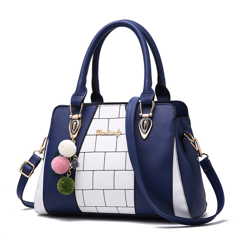 Women's Large PU Leather Shoulder Bag – Zipper Crossbody Handbag with Multiple Pockets
