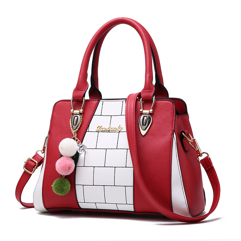 Women's Large PU Leather Shoulder Bag – Zipper Crossbody Handbag with Multiple Pockets