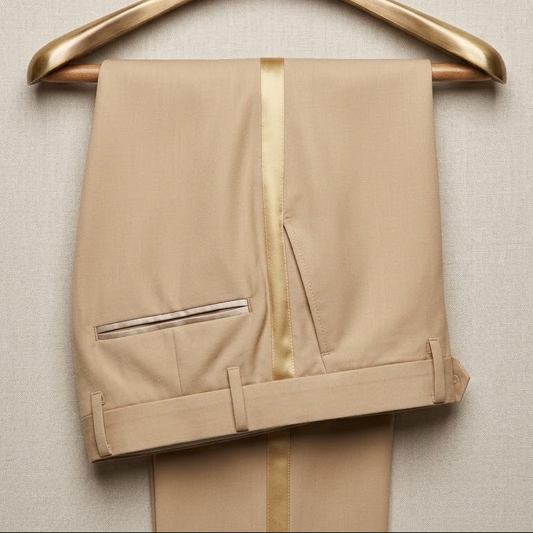 Men's Khaki Two-Piece Suit
