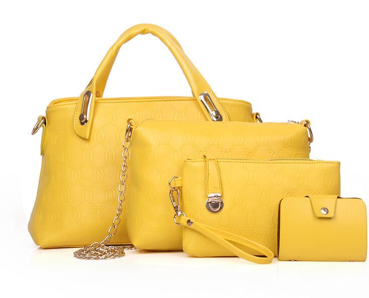 new vs fashion handbags embossed four piece ladies bag shoulder diagonal handbag