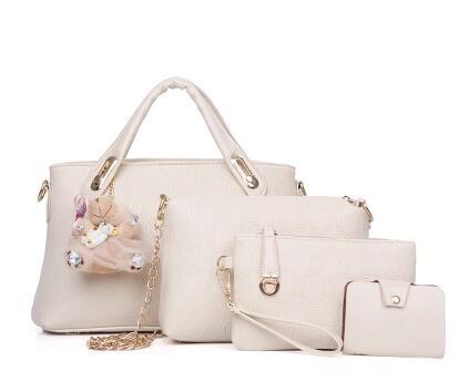 new vs fashion handbags embossed four piece ladies bag shoulder diagonal handbag