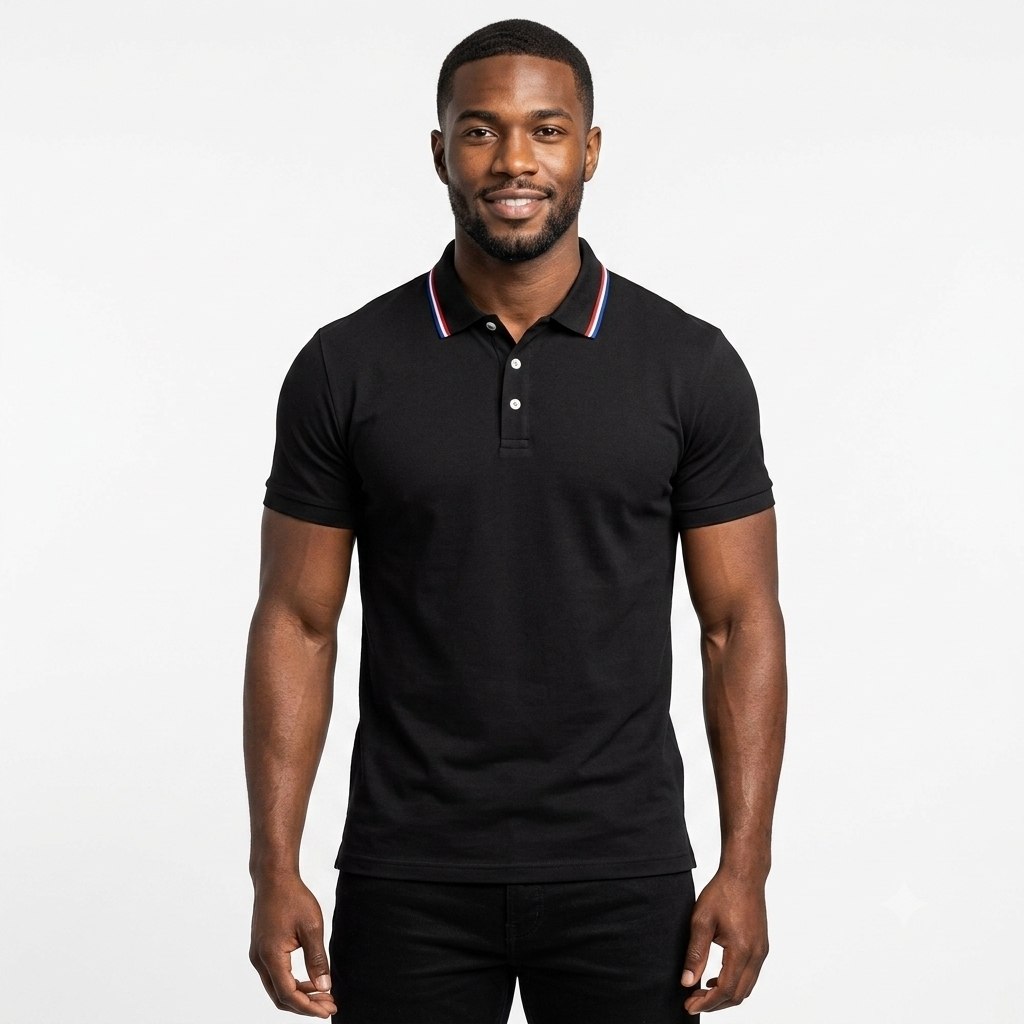 Men's Breathable Polo Shirt – Solid Color Short Sleeve