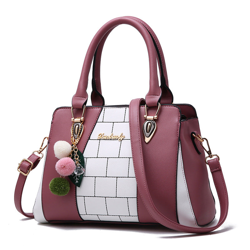 Women's Large PU Leather Shoulder Bag – Zipper Crossbody Handbag with Multiple Pockets
