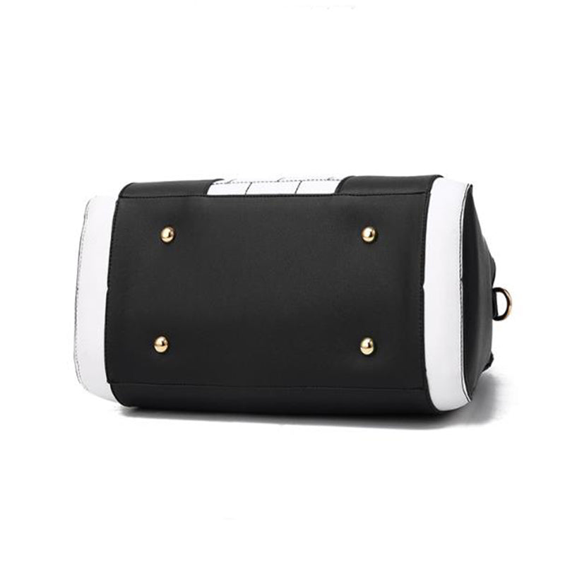 Women's Large PU Leather Shoulder Bag – Zipper Crossbody Handbag with Multiple Pockets