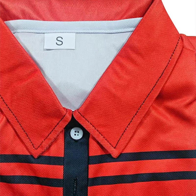 Men's Line Rugby Polo Short Sleeve Polo Shirts Collared Shirts Casual School Outdoor Athleisure Daily Wear Men's Clothing