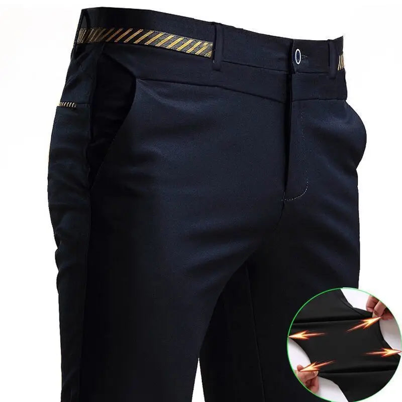 Men's Flat-Front Dress Pants