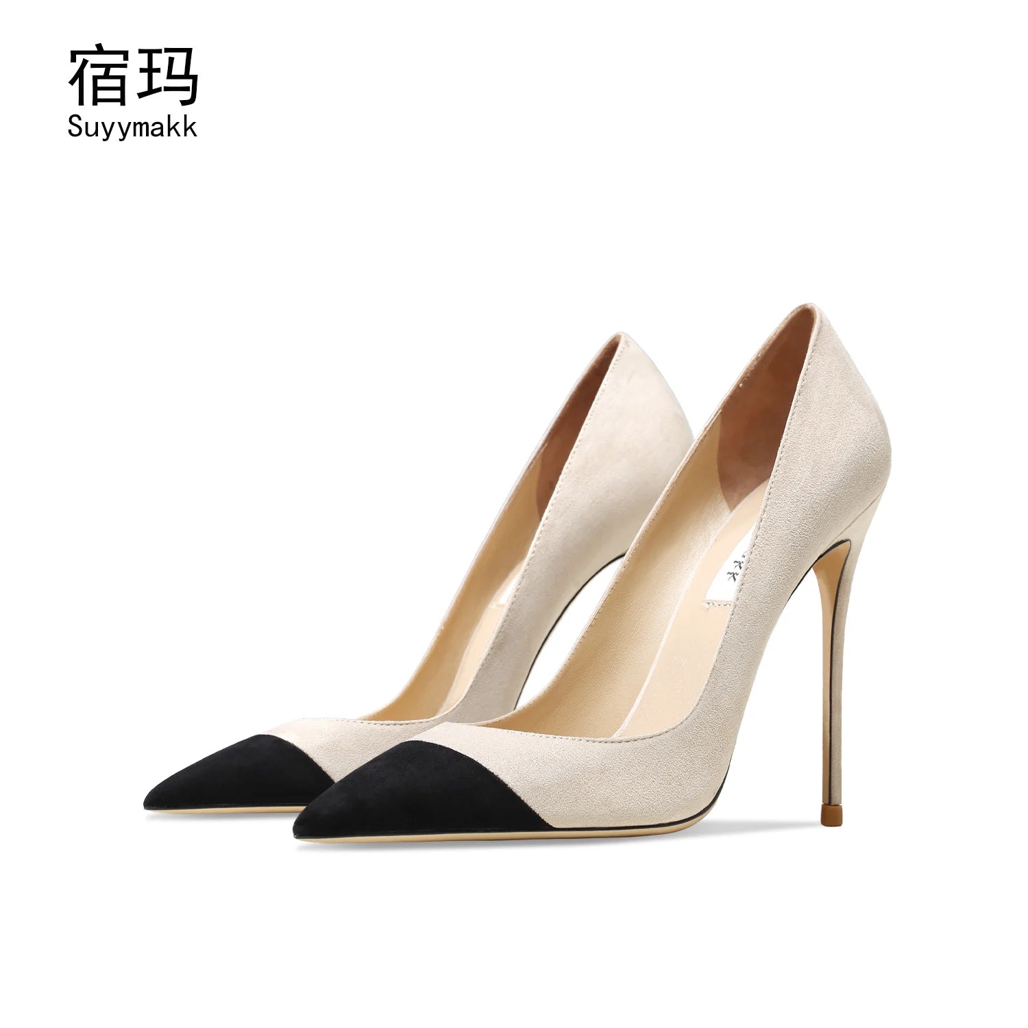 elegant Heels for womenLuxury Genuine Leather High Heels Shoes Mixed Colors Women's Pumps Stiletto Fashion Sexy Prom Shoes women