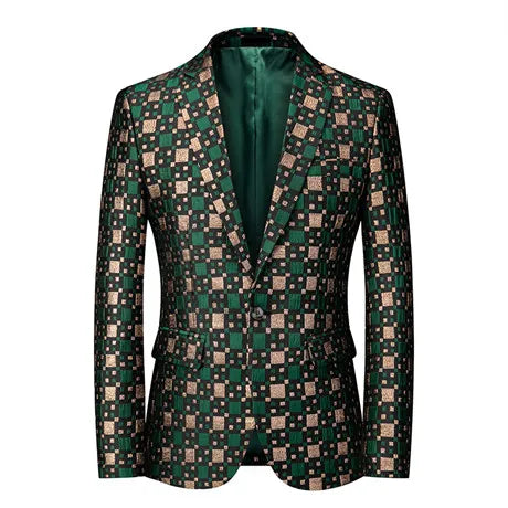 2026 New Men's Dark Brown Suit Jacket, Wedding Business Dress Coat, Slim Blazers, Costume, Asian Size, M-5XL, 6XL