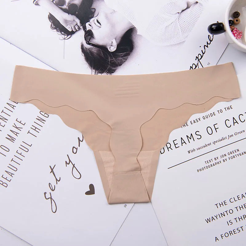 Women's Lace G-String Thong Panties – Seamless Low-Rise Bikini Underwear