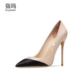 elegant Heels for womenLuxury Genuine Leather High Heels Shoes Mixed Colors Women's Pumps Stiletto Fashion Sexy Prom Shoes women