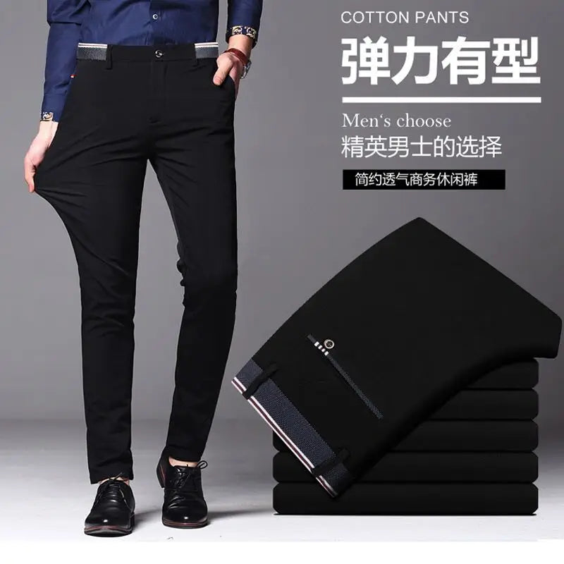 Men's Flat-Front Dress Pants