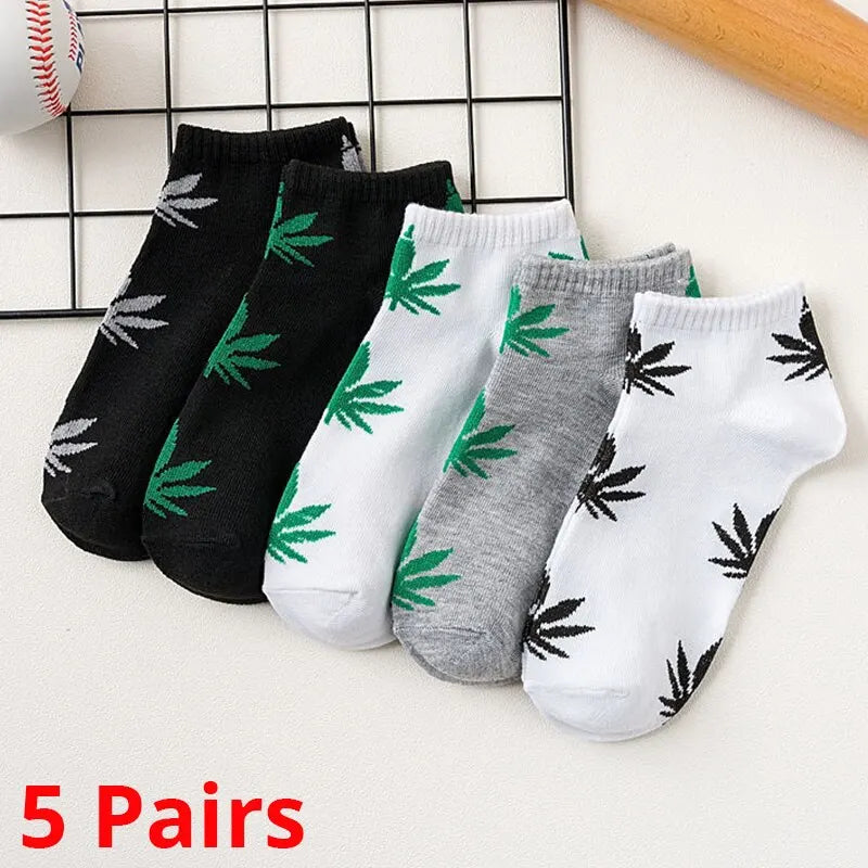 Men's Maple Leaf Ankle Socks – Pack of 5