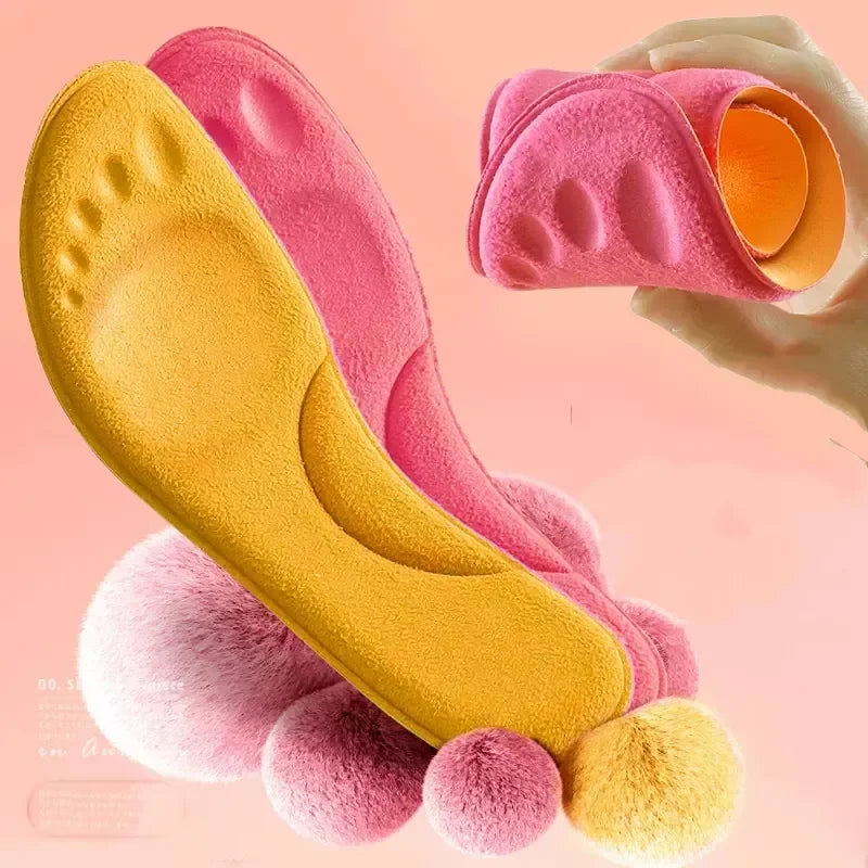 Ultra-Soft Latex Insoles – 4D Arch Support & Cushioning for Running & Walking Shoes
