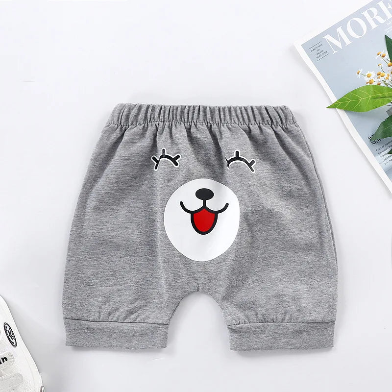 1pcs Summer Kids Shorts Boys Short Pants Girls Baby Cute Cartoon Casual Pant Children Short PP Pant  Sport Clothing Outwear