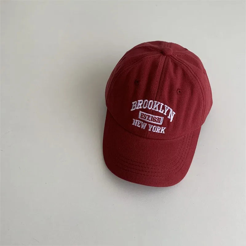 Kids Letter Embroidery Baseball Cap | Adjustable Toddler Snapback Hat