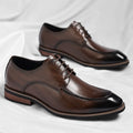 Men's Genuine Leather Oxford Shoes — Lace-Up Dress Shoes
