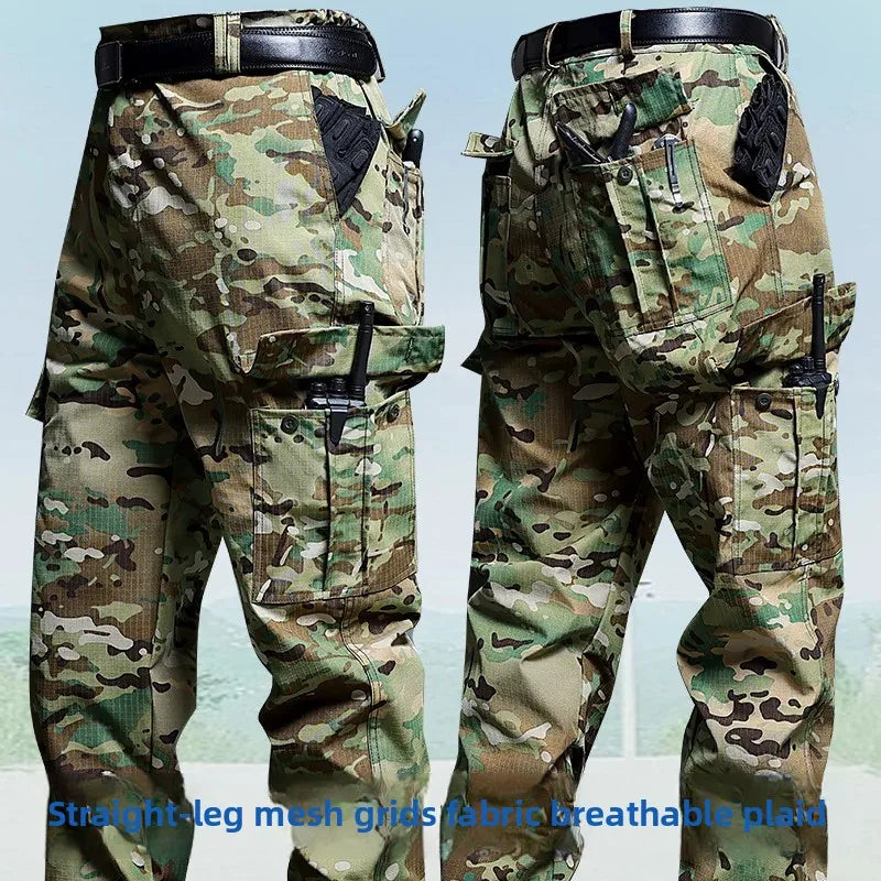 Men's Tactical Cargo Pants – Water-Resistant Multi-Pocket Outdoor Pants
