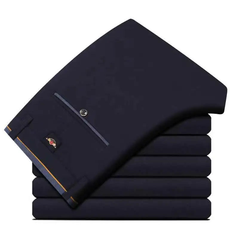 Men's Flat-Front Dress Pants
