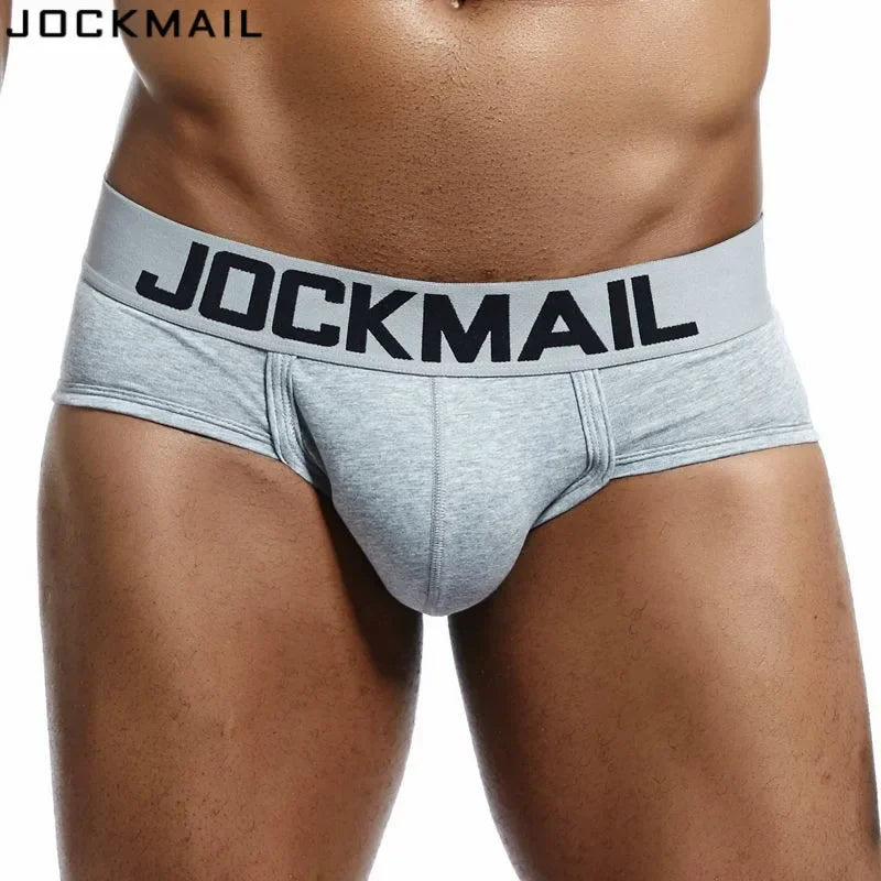 JOCKMAIL Men's Cotton Briefs – Breathable Everyday Underwear