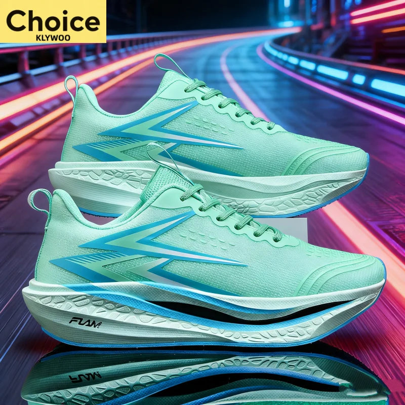 Running Shoes Carbon Board Speciality Marathon Men Sports Breathable Lightweight Women's Comfortable Athletic Nonskid Sneakers