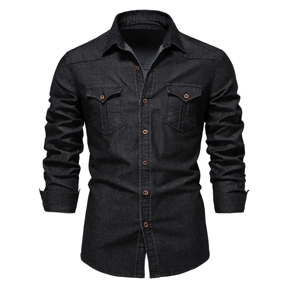 Men's Cotton Denim Shirt