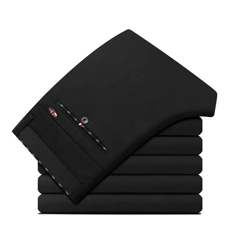 Men's Flat-Front Dress Pants