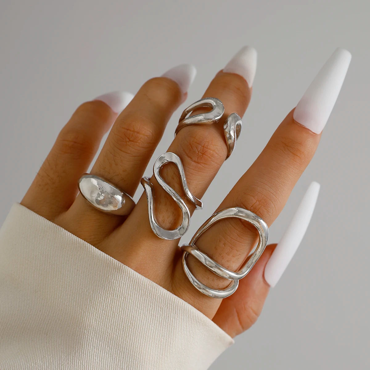 Geometric Stacking Ring Set