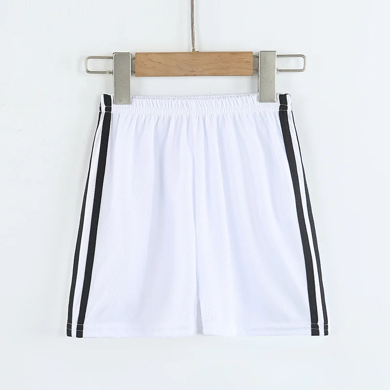 4/1 Pack Summer Children's Sports Quick-drying Shorts Boys Play Ball And Run Elastic Waist Pants Girls Solid Color Simple Joker