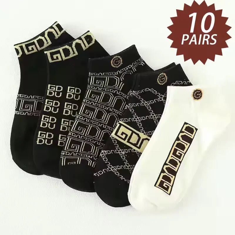 Men's Low-Cut Socks – 5 or 10-Pack Moisture-Wicking Anti-Odor No-Show Socks