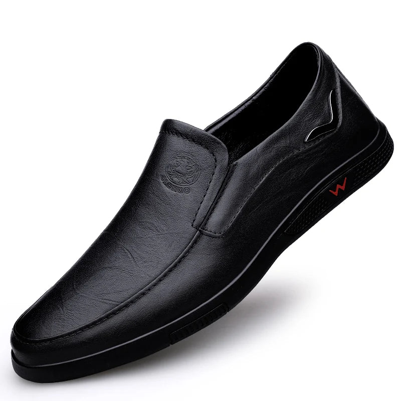 CLOHOO Men's Handcrafted Genuine Leather Loafers