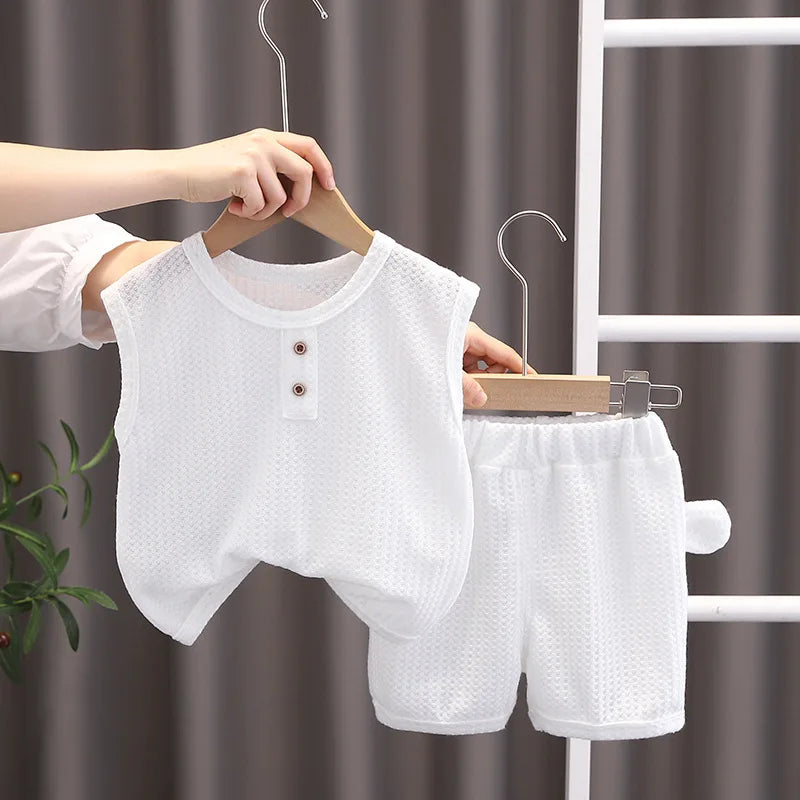 Kids Vest & Shorts Set — Casual Summer 2-Piece Outfit