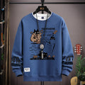 Oversized Cartoon Cat Sweatshirt — Harajuku Long Sleeve Pullover | Unisex S–5XL