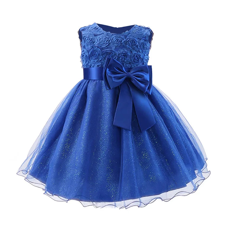 Infant baby Princess 2026 Festive dress for girl formal birthday Pageant carnival Dress elegant Girls Gown Eid Baptism Dress