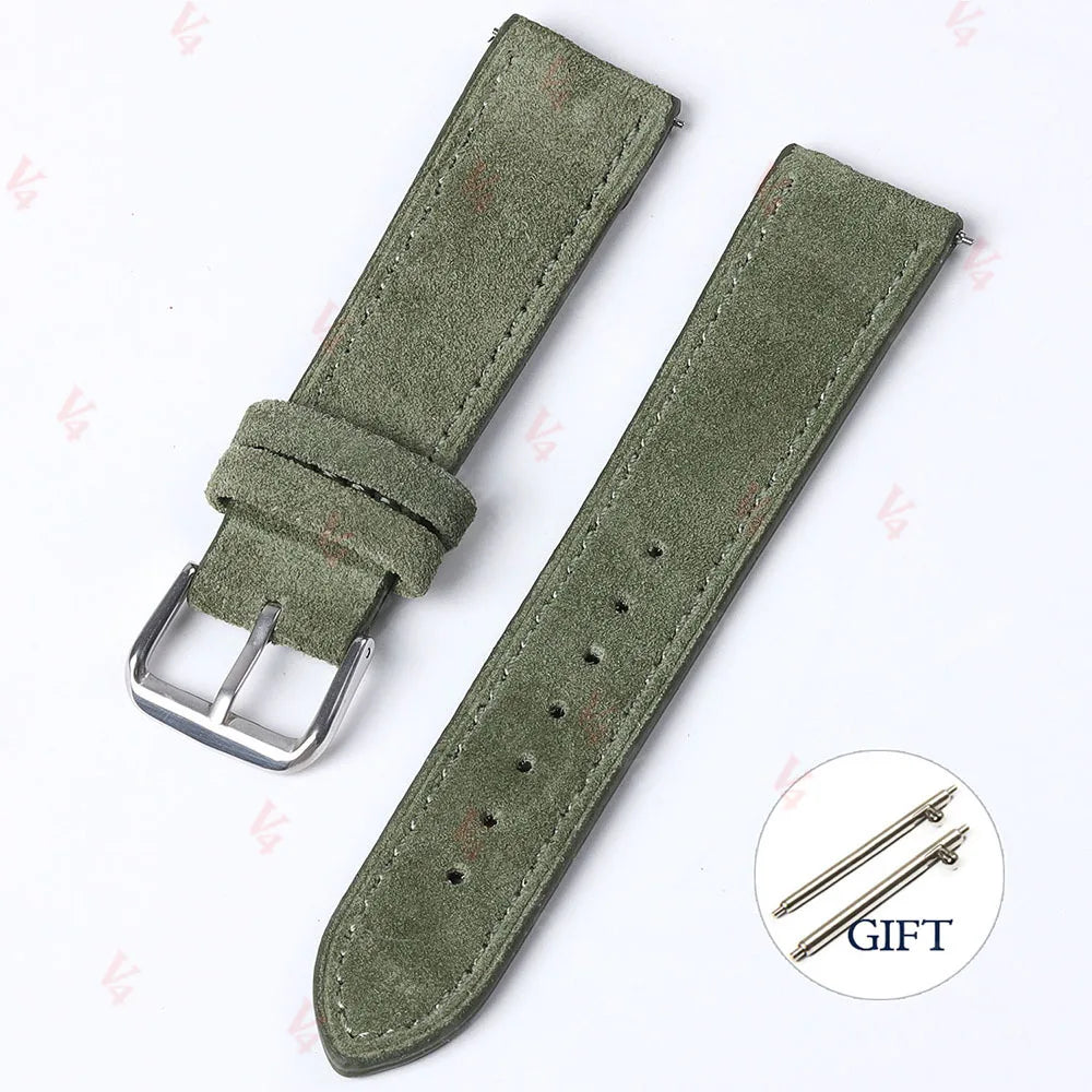 Leather Quick-Release Watch Strap