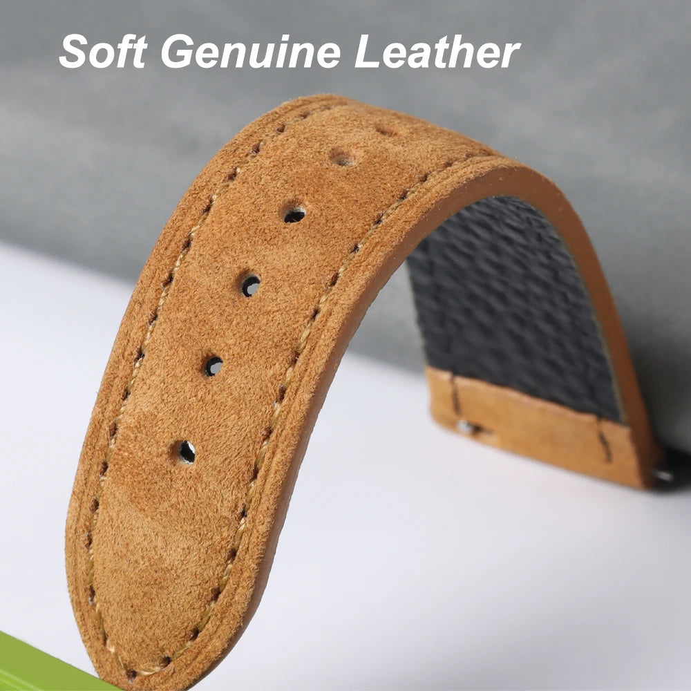 Leather Quick-Release Watch Strap