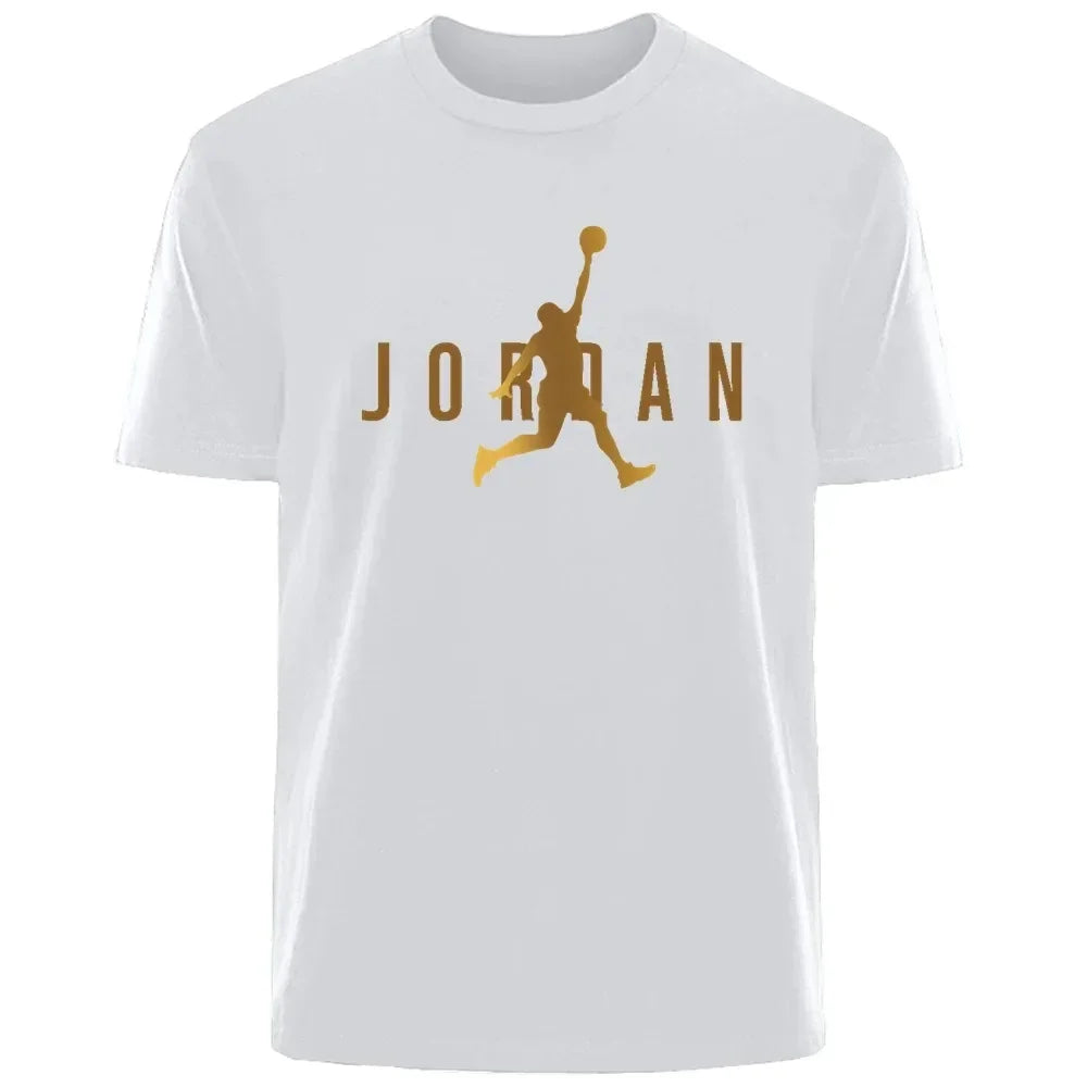 2025 Men's New High Quality Short Sleeve T-shirt Cotton Sweat Absorption Printed Sports T-shirt Men Casual Fashion Short Sleeve