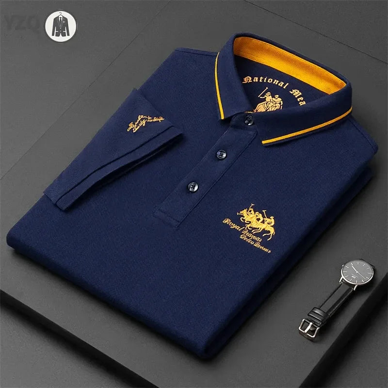 Men's Embroidered Polo Shirt — Anti-Wrinkle Short Sleeve Summer Top | M–4XL