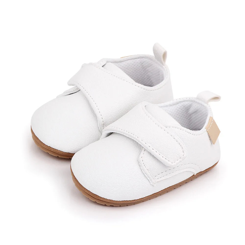 Baby First Walker Shoes – Anti-Slip Leather Moccasins (0–18M)