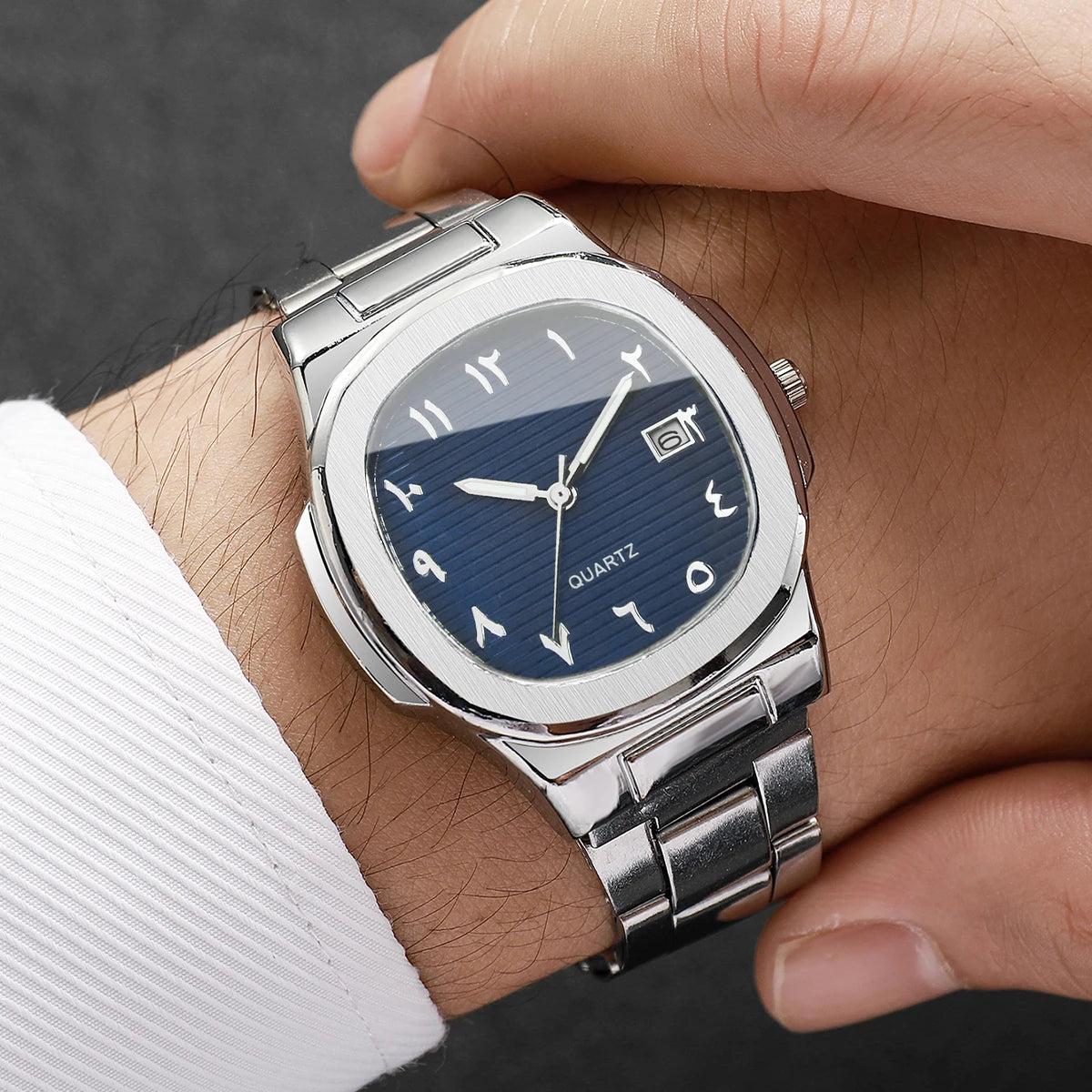 Men's Square-Dial Quartz Watch
