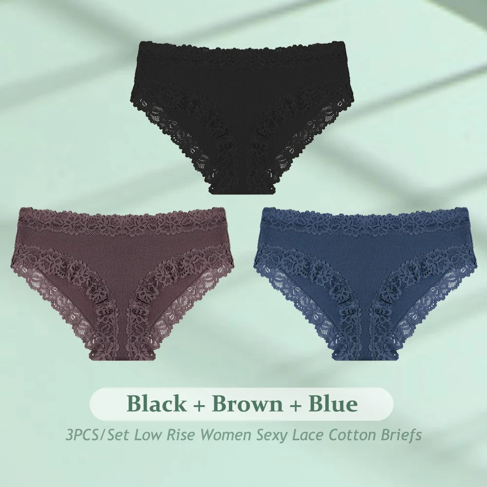Women's Cotton Seamless Briefs – 3-Pack