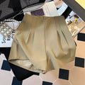 Women's High Waist Wide Leg Shorts — Pleated Loose Fit Summer Pants