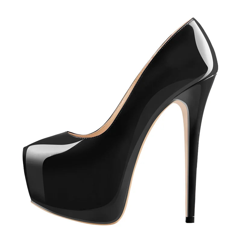 Onlymaker Women Platform Pumps 16cm Thin High Heels Sexy Stiletto Wedding Party Fashion Shoes