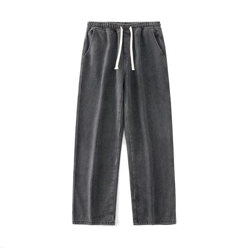 Men's Wide Leg Loose Jeans – Korean Streetwear Style