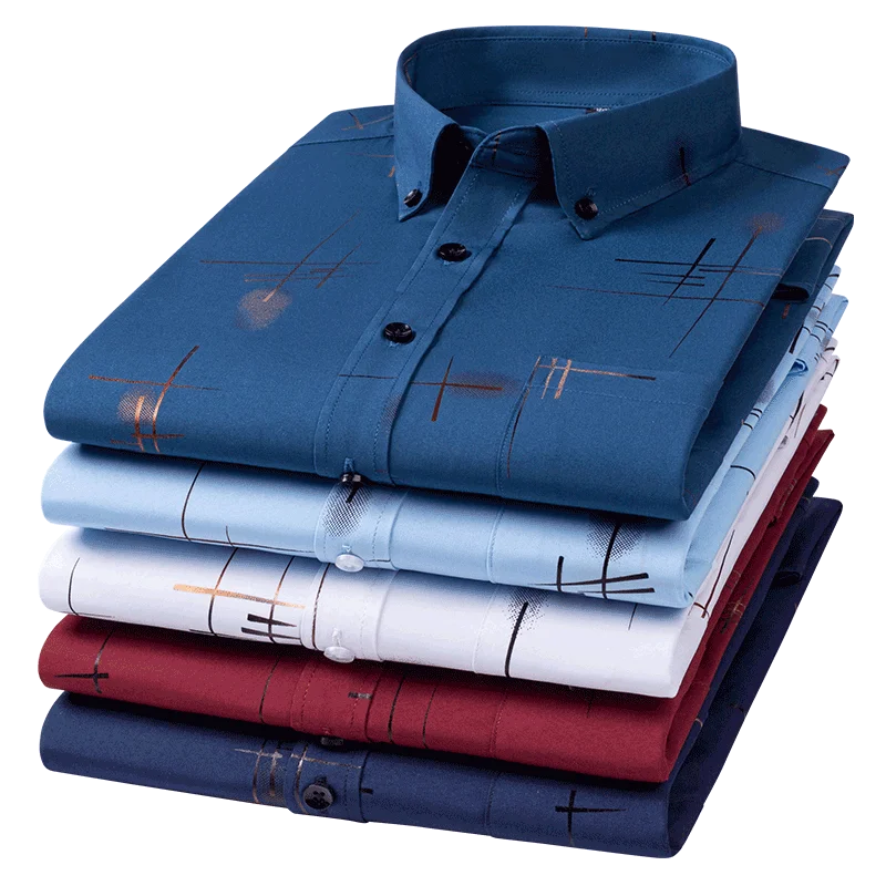 Men's Slim Fit Plaid Dress Shirt | Non-Iron Business Casual