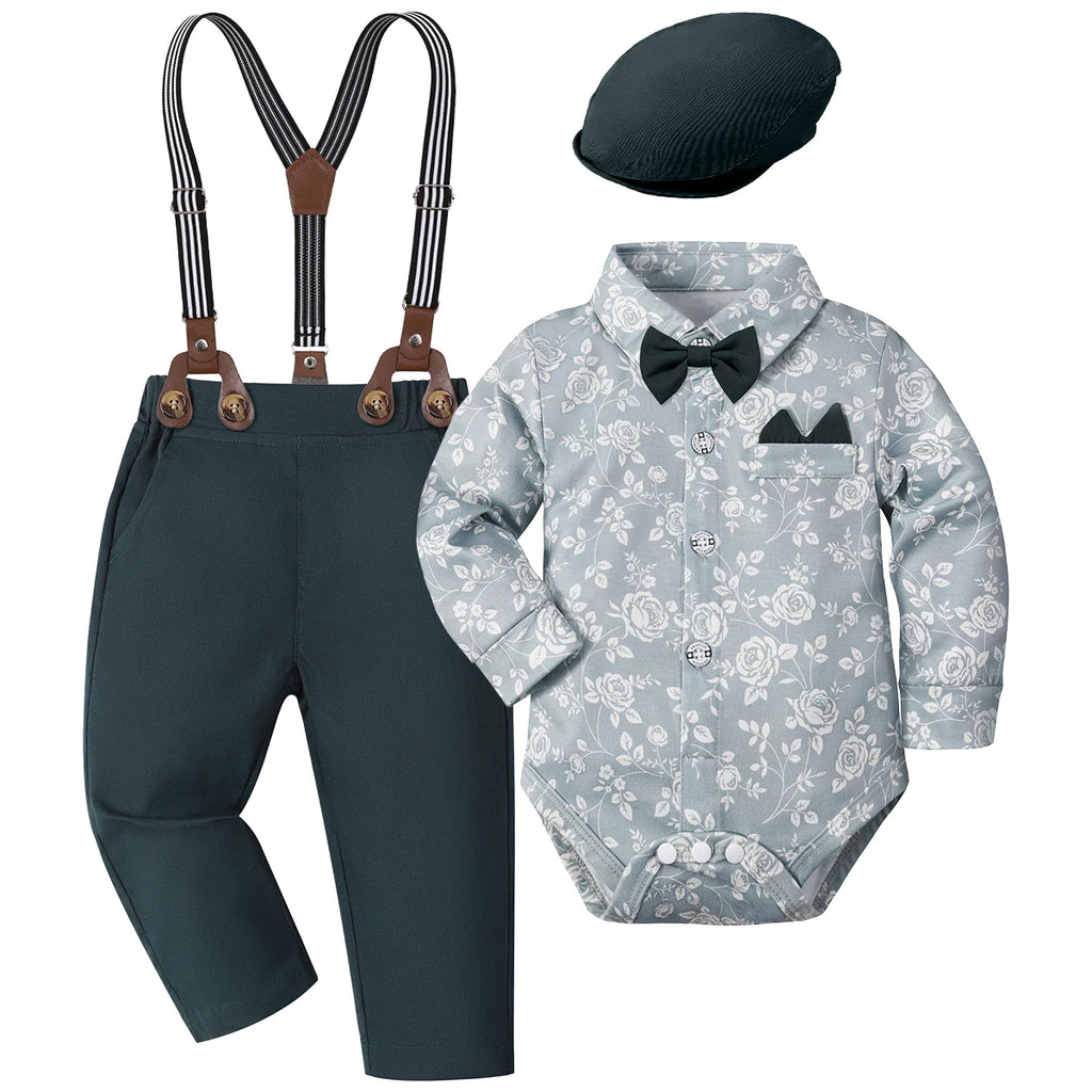 Baby Boy Christening & Baptism White Formal Suit Set – Wedding & Birthday Outfit