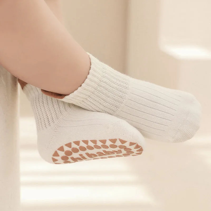 Kids Cotton Socks 3-Pack | Cute Breathable Non-Slip Baby & Toddler Socks
