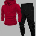 Men's Graphic Print Hoodie Co-ord Set – Fleece Pullover Sweatshirt & Jogger | American Streetwear (S–XXXL)