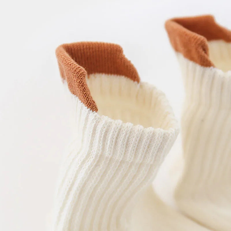 Kids Cotton Socks 3-Pack | Cute Breathable Non-Slip Baby & Toddler Socks