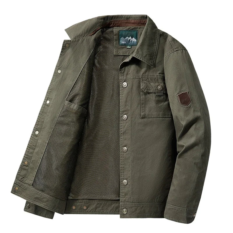 Men's Military Tactical Windbreaker Jacket — Cargo Style