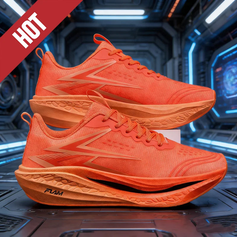 HOT Running Shoes Carbon Board Speciality Marathon Men Sports Breathable Lightweight Women Comfortable Athletic Nonskid Sneakers